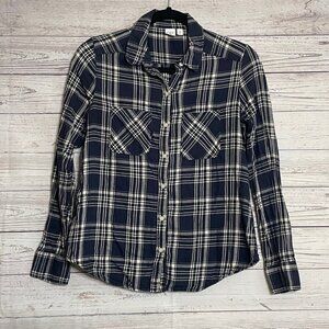 BP by Nordstrom Blue Plaid‎ Button Up, Size Small